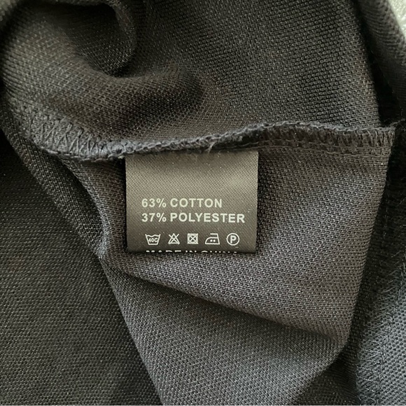 NEW GXXH Stylish Black Polo Shirt Short Sleeve - Picture 8 of 8